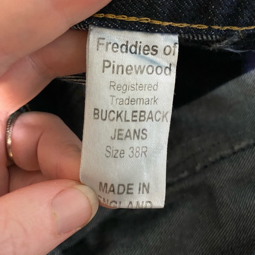 Freddies of Pinewood Buckleback jeans 38 Regular